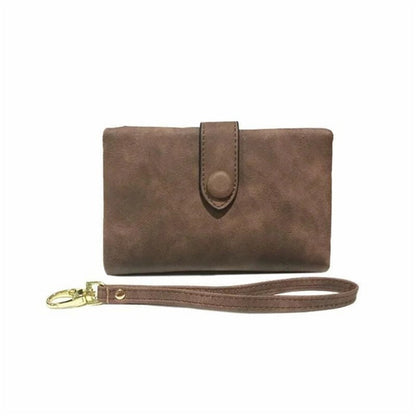 Compact Ladies Leather Fold Wallet
