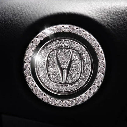 Luxury Crystal Car Starter Button Cover Ring