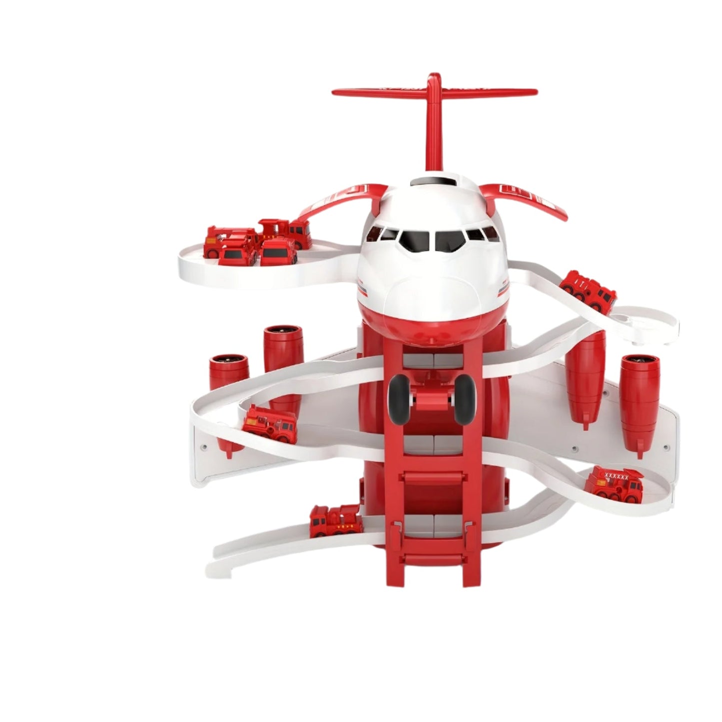 Exciting Airplane Fire Truck Playset with Playmat - Befez