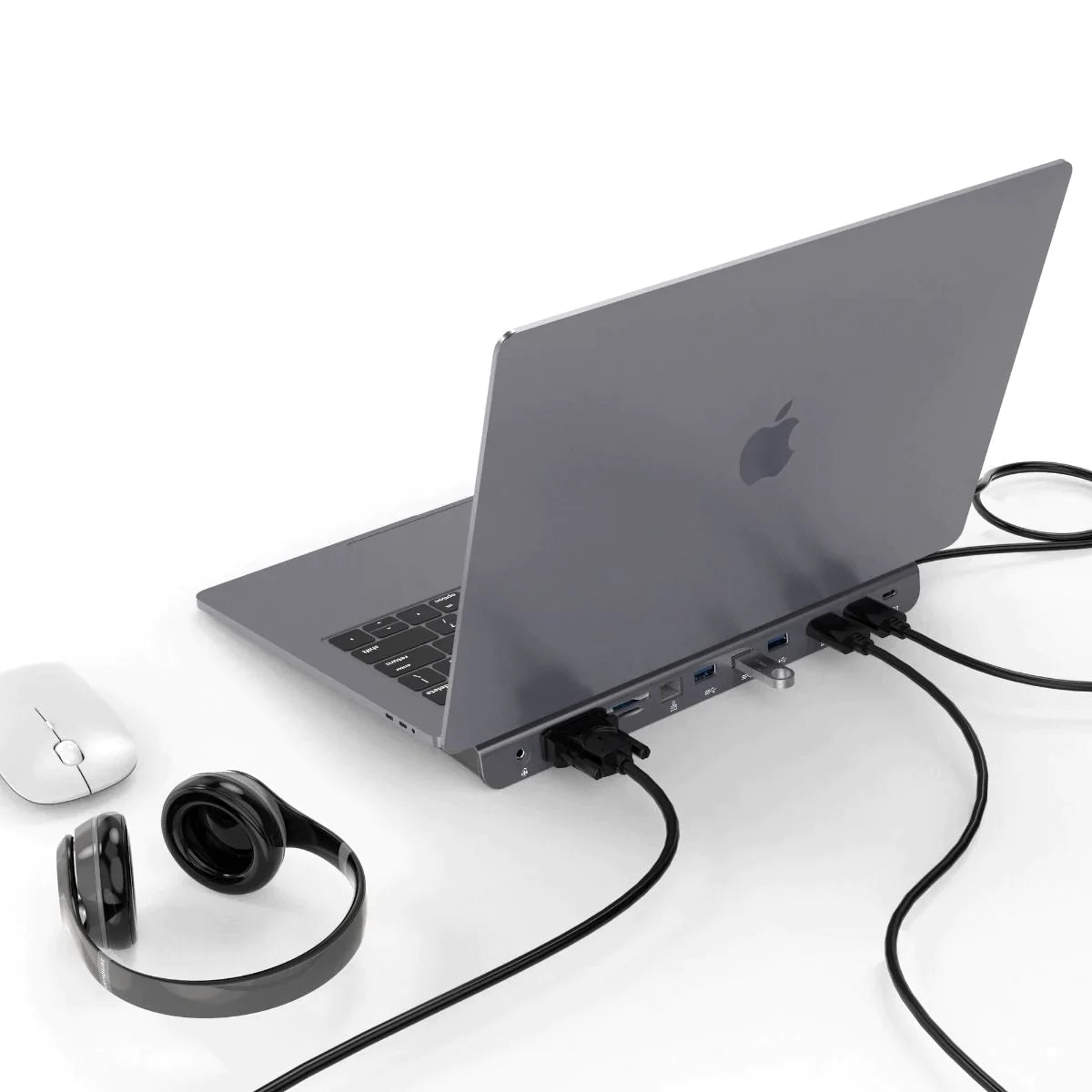 Compact 11-in-1 USB-C Laptop Dock with HDMI and Ethernet