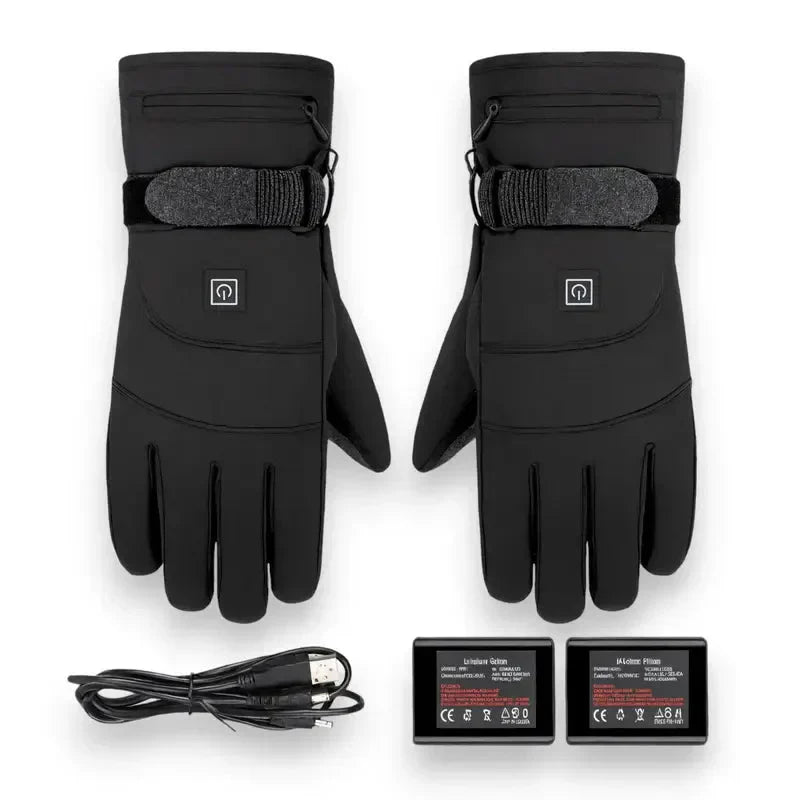 Warm Touchscreen Waterproof Heated Gloves for Men Women