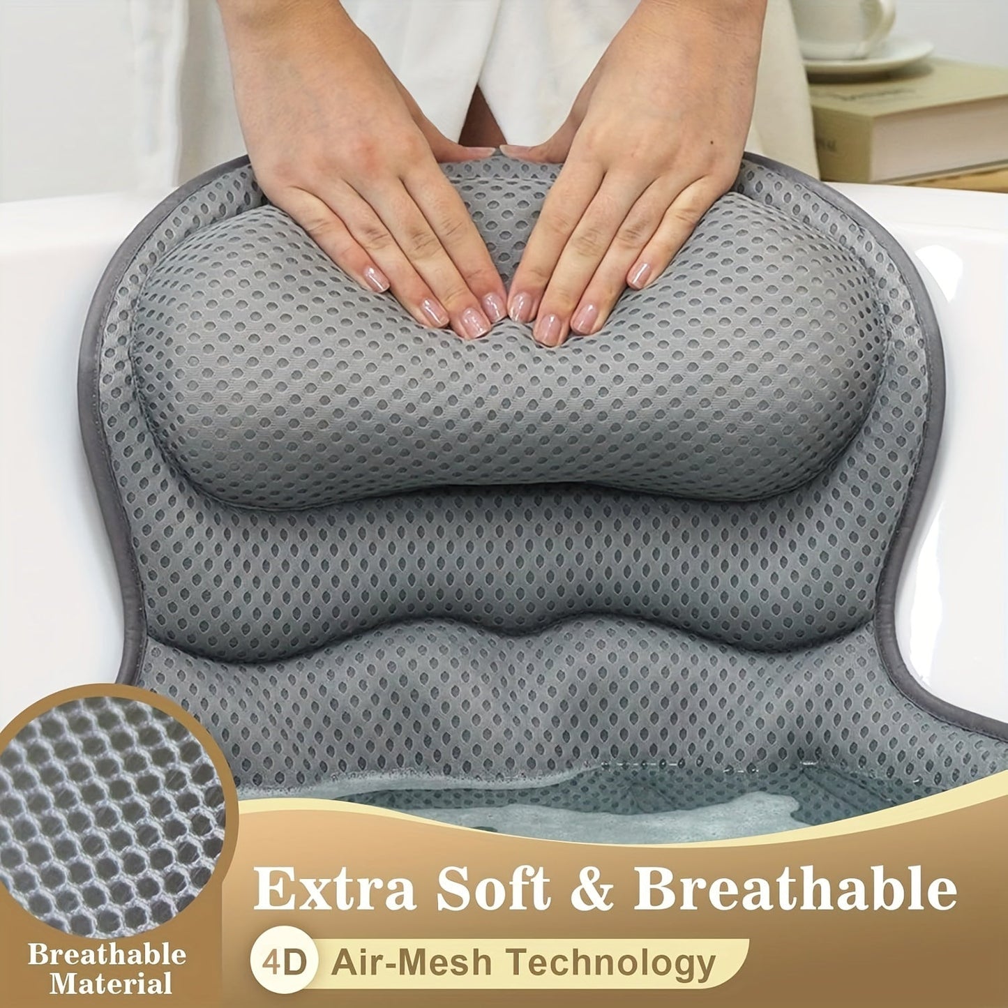 Comfortable Bath Pillow Spa Support Cushion