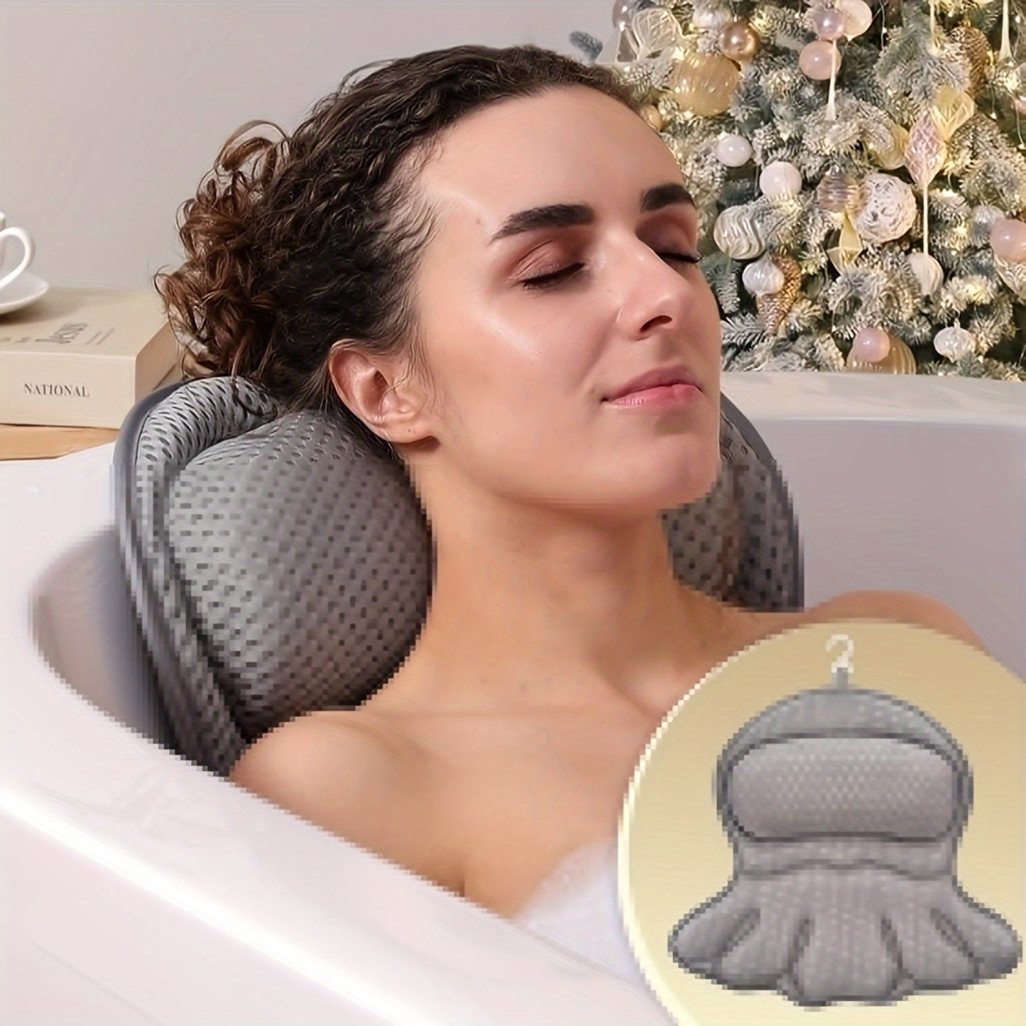 Comfortable Bath Pillow Spa Support Cushion