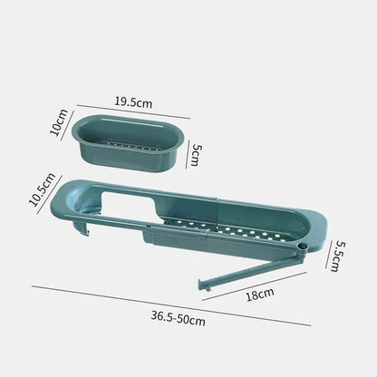 Space Saving Adjustable Sink Caddy for Sponges