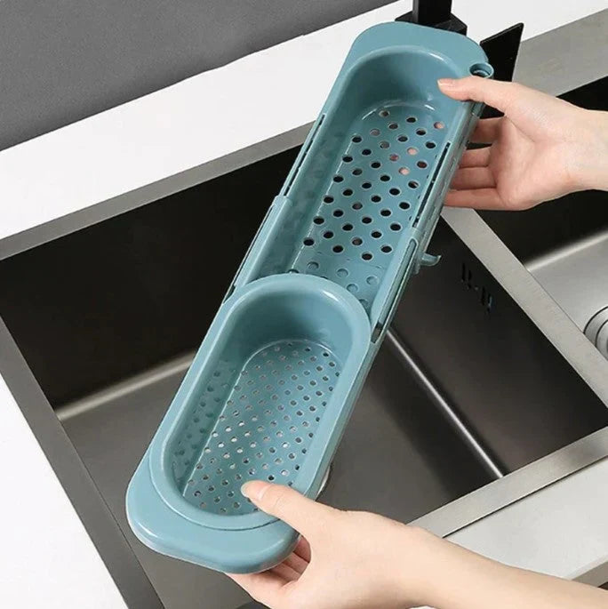 Space Saving Adjustable Sink Caddy for Sponges