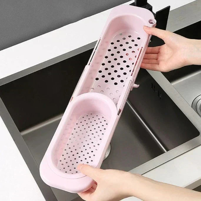 Space Saving Adjustable Sink Caddy for Sponges