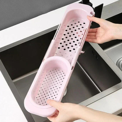 Space Saving Adjustable Sink Caddy for Sponges