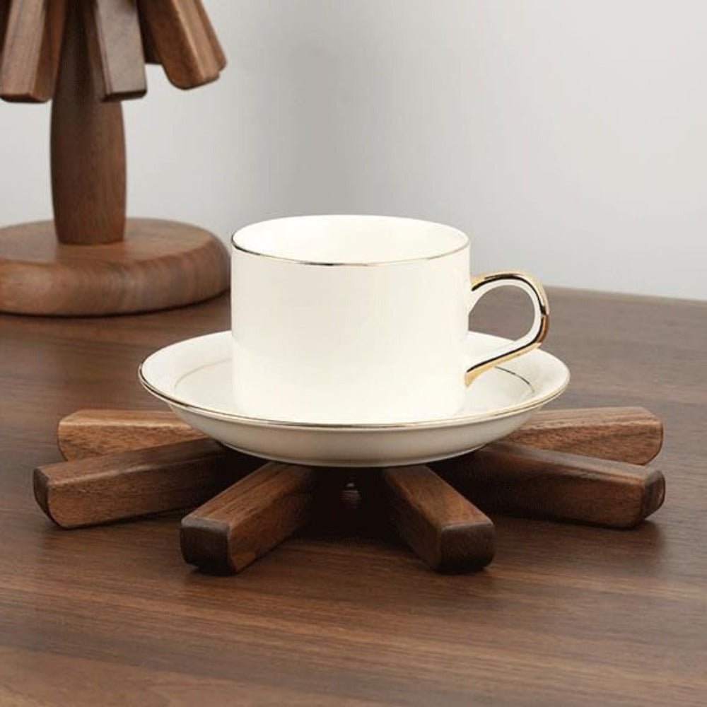 Elegant Wooden Table Decor