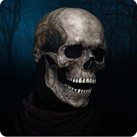 Spooky Skull Jaw Horror Design - Befez