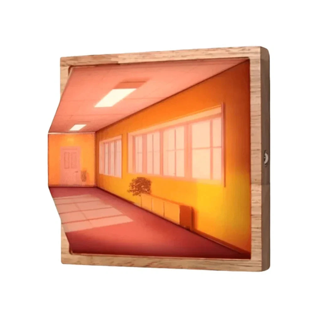 Colorful Optical Illusion Table Lamp