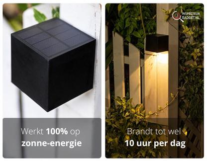 Outdoor Solar Powered LED Cube Wall Lights - Befez