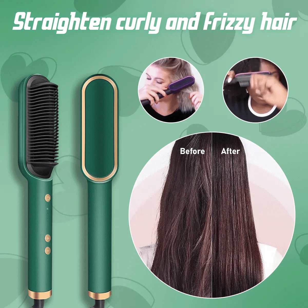 Quick Smooth Hair Straightening Brush
