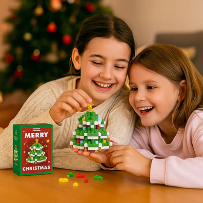 Colorful Kids Christmas Figurine Building Blocks Set