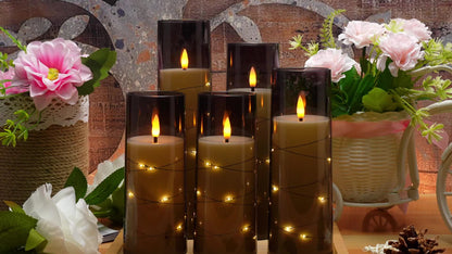 Warm Ambient LED Candle Set