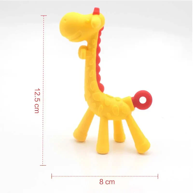 Soft Silicone Baby Giraffe Teether Toy