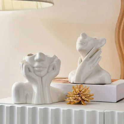 Simple Elegant Ceramic Vase for Modern Homes