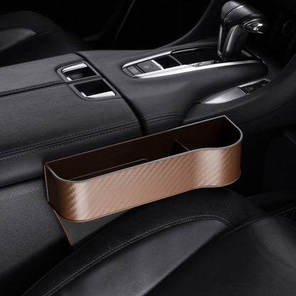 Premium Leather Auto Seat Storage Organizer