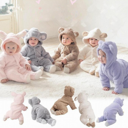 Adorable Infant Romper Bear Print