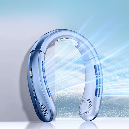 Compact Personal Neck Cooler Fan Rechargeable Wearable
