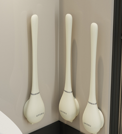 Soft Silicone Toilet Brush Compact Design