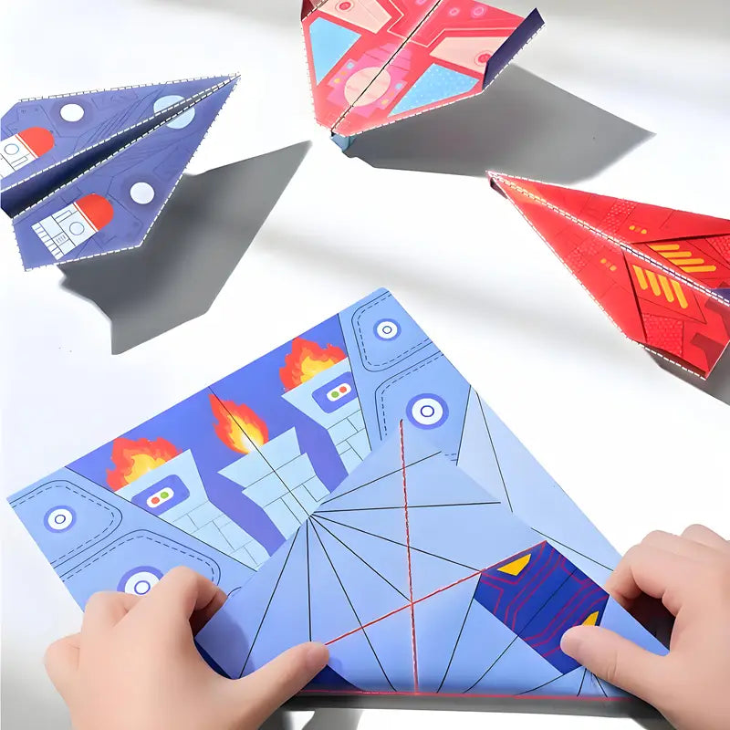 Fun Paper Airplane Kit with Easy Guide