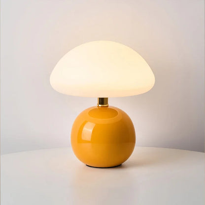 Soft Mushroom Table Lamp - Warm Cream Bedroom Light