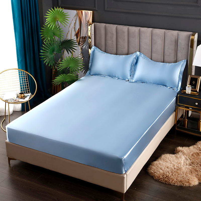Luxurious Soft Fitted Bed Sheet with Free Pillowcases