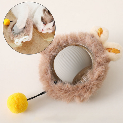 Fun Interactive Furry Cat Toy Ball