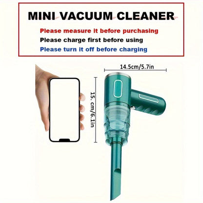 Compact Cordless Handheld Vacuum Cleaner for Car Home