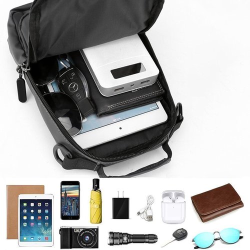 Waterproof Travel Shoulder Bag with Anti-Theft Protection