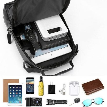 Waterproof Travel Shoulder Bag with Anti-Theft Protection