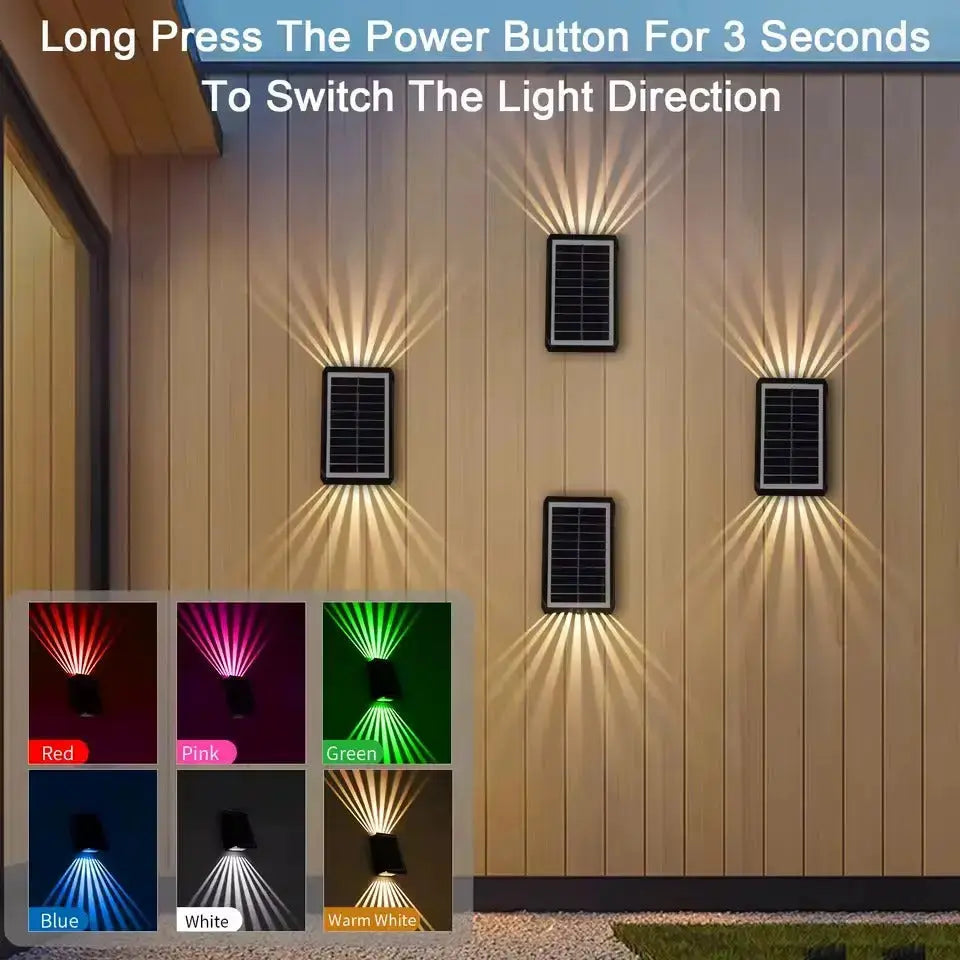 Colorful Outdoor LED Wall Lamp Show