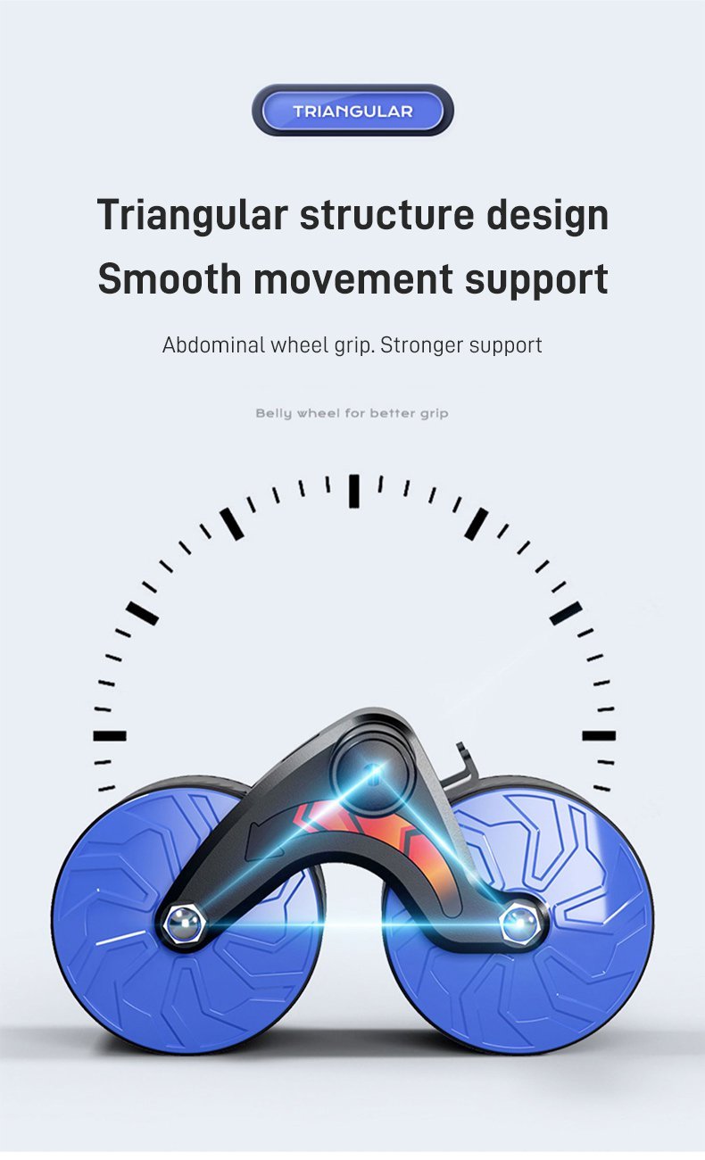 ProGrade Ab Wheel - Adjustable Core Trainer with Grip Handle