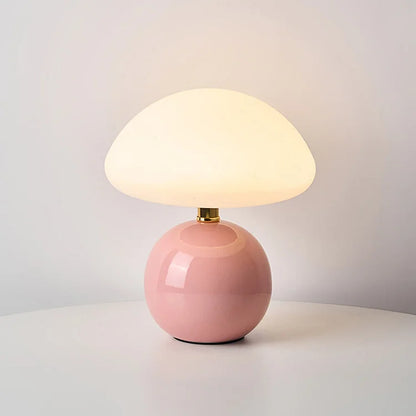 Soft Mushroom Table Lamp - Warm Cream Bedroom Light