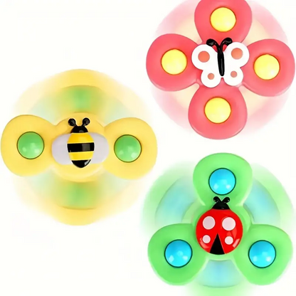 Fun Spin Top Toy Set 3 Piece Pack