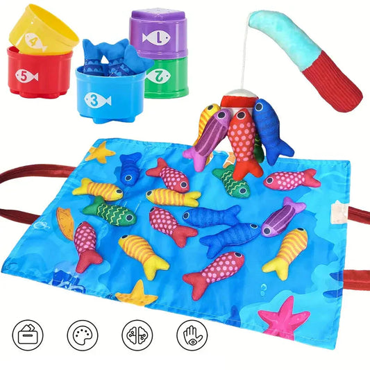 Colorful Soft Fish Playset Toy - Befez