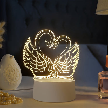 Colorful USB 3D Desk Lamp - Befez