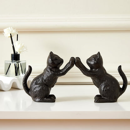 Rustic Cast Iron Book Ends with Traditional Style