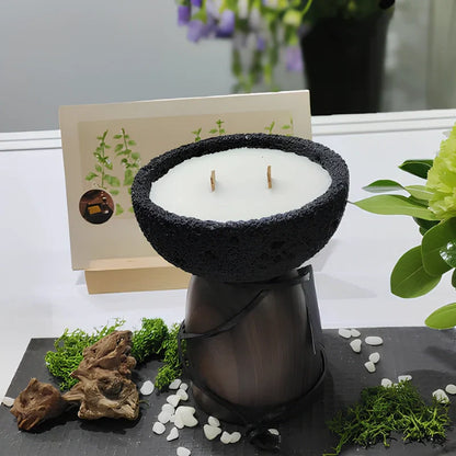 Warm Glow Metal Candle Holder