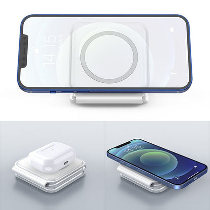 Compact 3 in 1 Portable Wireless Charging Pad