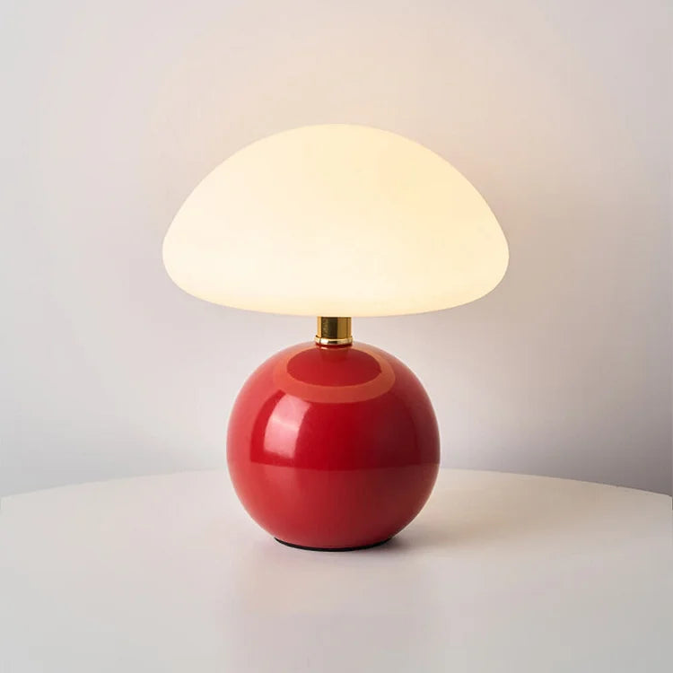 Soft Mushroom Table Lamp - Warm Cream Bedroom Light