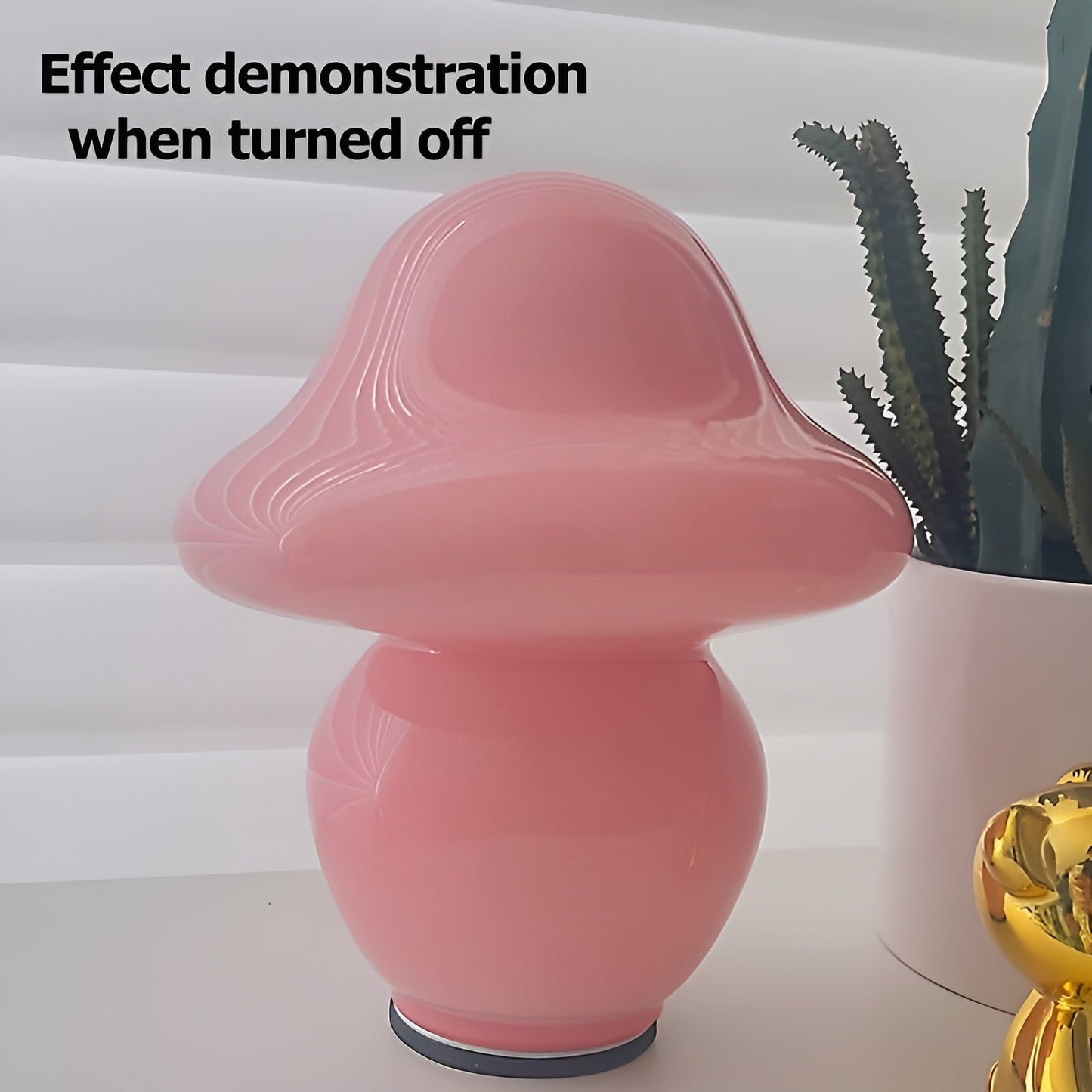 Beautiful Mushroom Glass Table Lamp