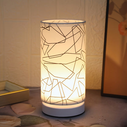 Bright USB Desk Lamp in Silver Cylinder Base - Befez