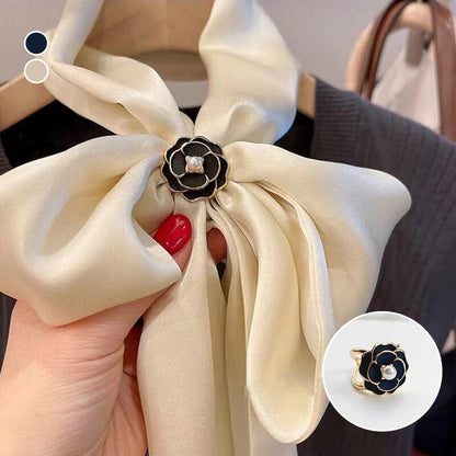 Beautiful Floral Scarf Clip