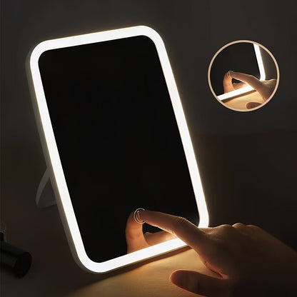 Stylish LED Vanity Mirror USB Rechargeable