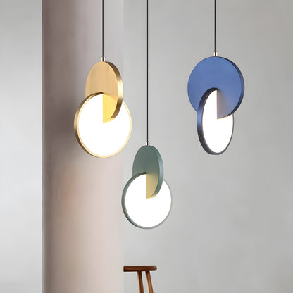 Stylish Round LED Hanging Light with Soft Warm Glow