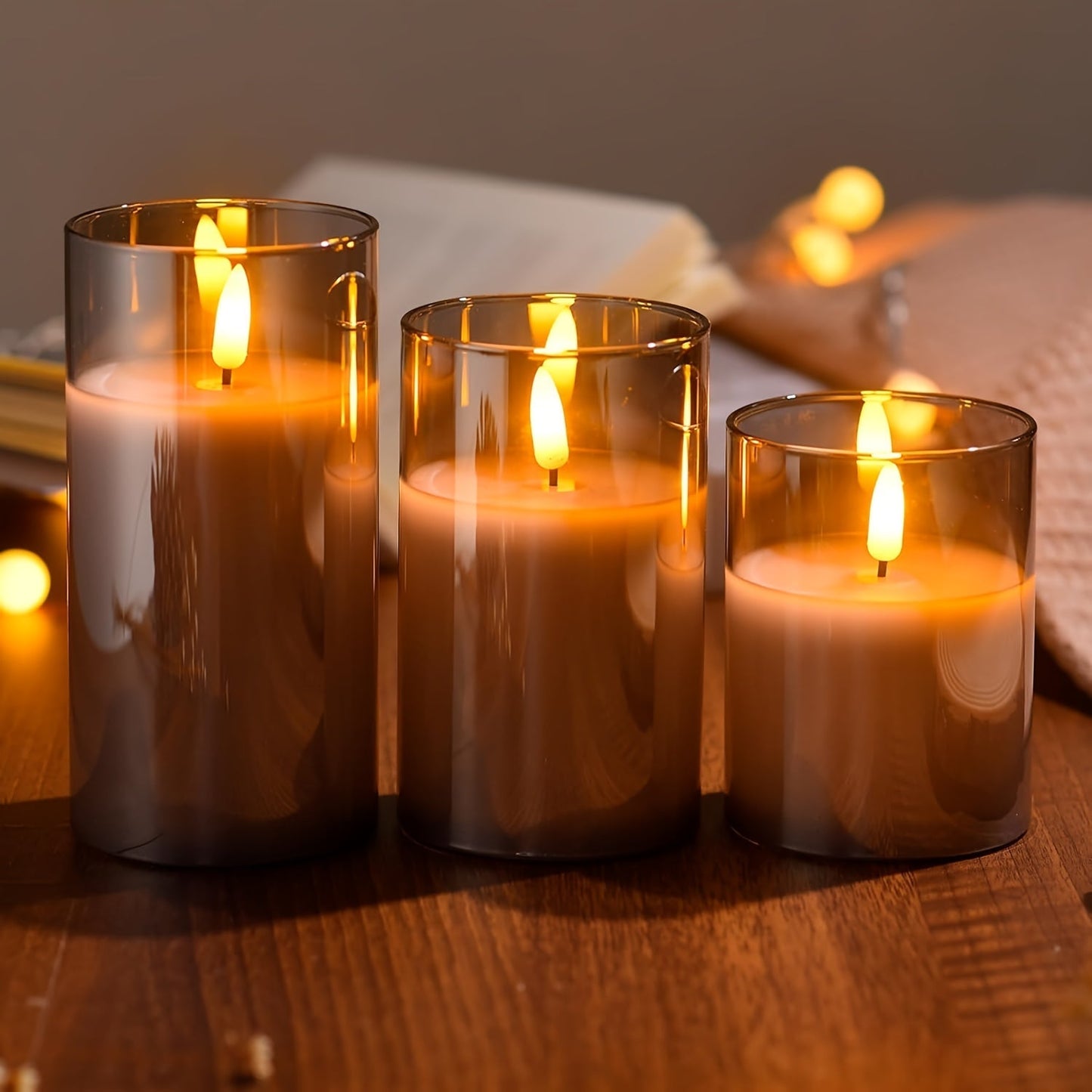 Warm White LED Candle Set – Soft Ambient Home Lighting