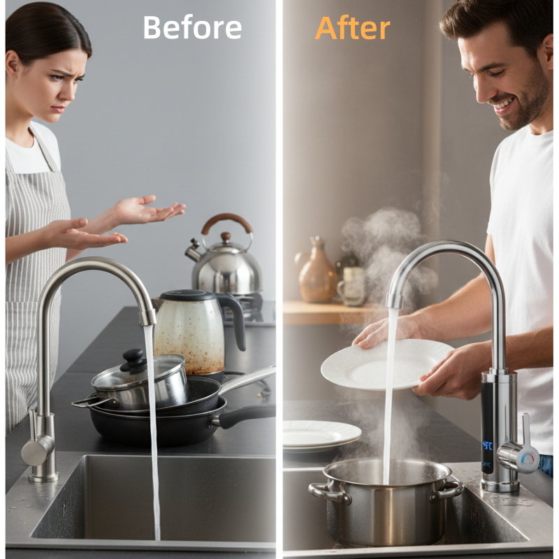 Fast Instant Hot Water Tap for Kitchen Sinks