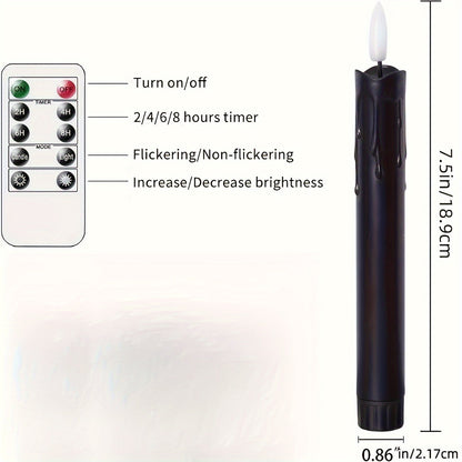 Warm Ambient Flameless LED Candles with Remote Control