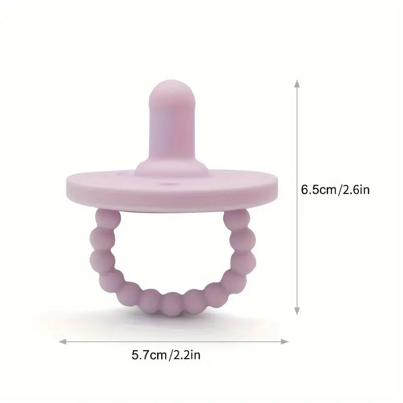 Soft Baby Pacifier with Teether Handle, BPA Free